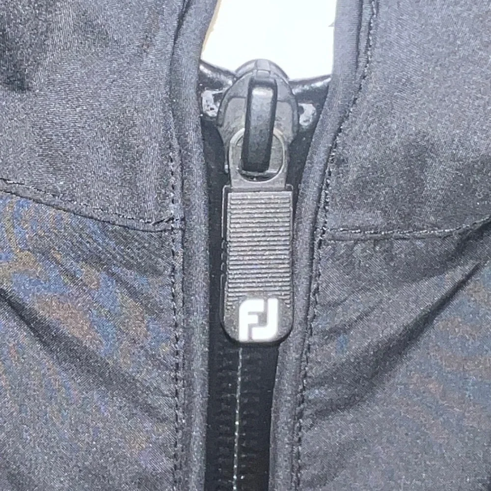FootJoy DryJoys Tour Collection Golf Men's‎ Large Black Full Zip Windbreaker